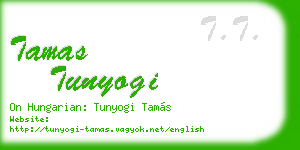 tamas tunyogi business card